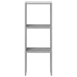 Berkfield Home Bookcase Stackable Grey Sonoma 30x30x80 cm Engineered Wood - Size: 30 x 30 x 80 cm - thumbnail 4