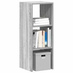 Berkfield Home Bookcase Stackable Grey Sonoma 30x30x80 cm Engineered Wood - Size: 30 x 30 x 80 cm - thumbnail 2