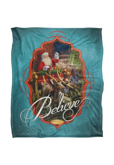 Warner Brothers Polar Express Silky Touch Super Soft Throw Blanket 152x127cm in White - Size: 152x127 cm - image 1