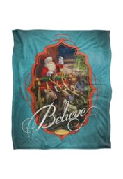 Warner Brothers Polar Express Silky Touch Super Soft Throw Blanket 152x127cm in White - Size: 152x127 cm - thumbnail 1