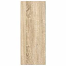 Berkfield Home 2-Tier Book Cabinet Sonoma Oak 40x30x76.5 cm Engineered Wood in Brown - thumbnail 6