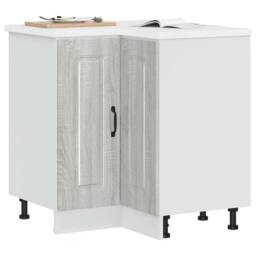 Berkfield Home Kitchen Corner Base Cabinet Kalmar Grey Sonoma Engineered Wood - thumbnail 2