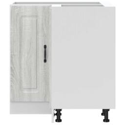 Berkfield Home Kitchen Corner Base Cabinet Kalmar Grey Sonoma Engineered Wood - thumbnail 5