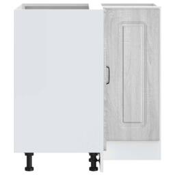 Berkfield Home Kitchen Corner Base Cabinet Kalmar Grey Sonoma Engineered Wood - thumbnail 7
