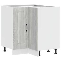 Berkfield Home Kitchen Corner Base Cabinet Kalmar Grey Sonoma Engineered Wood - thumbnail 3