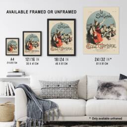 "Artery8 Overture Cover for Woman from Seville Steinlen Wall Art Poster Print - Size: W12"" x H16""" - thumbnail 3