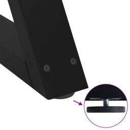 Berkfield Home Modern Dining Table Legs 2 pcs Black 80x(72-73.3) cm Steel - thumbnail 9
