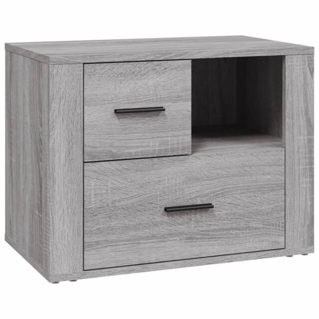 Berkfield Home Bedside Cabinet Grey Sonoma 60x36x45 cm Engineered Wood - Size: 60 x 36 x 45 cm - image 1