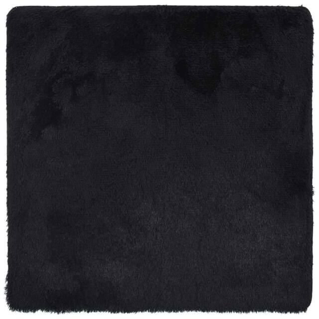 Berkfield Home Shaggy Rug High Pile NAVARRA Black 200x200 cm Polyester - Size: Medium - image 1