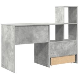 Berkfield Home with Drawer with Shelf Concrete grey 131.5 x 50 x 106.5 cm Engineered wood - thumbnail 8