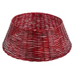 VFM e-Store Christmas Tree Skirt Decoration 70cm x 70cm Red X 1 - Size: 70 cm x 70 cm
