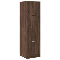 Berkfield Home Apothecary Cabinet¬†Brown Oak 40x41x144.5 cm Engineered Wood in Brown - thumbnail 3