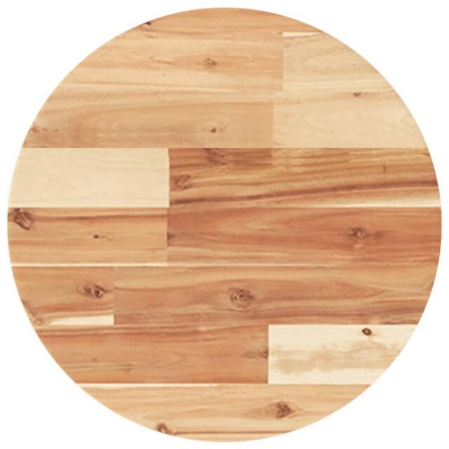 Berkfield Home Table Top Round √ò40x2 cm Solid Wood Acacia in Brown - Size: 40x2 cm - image 1