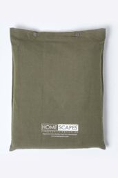 Homescapes Luxury Soft Plain European Linen Duvet Cover Set in Green - Size: EU Double - thumbnail 5