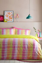 Furn Neola Abstract Striped Reversible Duvet Cover Set - Size: King - thumbnail 2