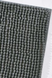 OHS Chenille Bath Mat Noodle Absorbent Non-Slip Soft Shower in Dark Grey - thumbnail 3