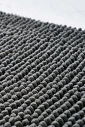 OHS Chenille Bath Mat Noodle Absorbent Non-Slip Soft Shower in Dark Grey - thumbnail 4