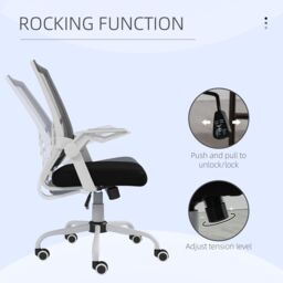 VINSETTO Mesh Swivel Office Chair Task Computer Chair w/ Lumbar Support - thumbnail 5