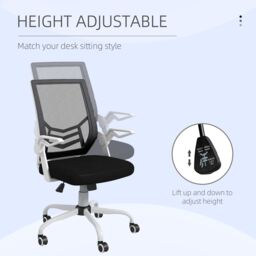 VINSETTO Mesh Swivel Office Chair Task Computer Chair w/ Lumbar Support - thumbnail 4