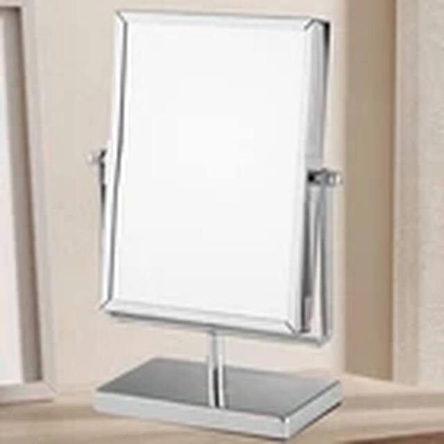EONLION Double Sided Magnifying Makeup Mirror Freestanding Vanity Mirror in Silver - image 1