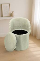 GAVENO CAVAILIA 3 In 1 Malibu Ottoman Stool in Cream - Size: 1 Seater - thumbnail 2