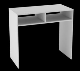 EONLION 80cm White Wood Console Table PC Laptop Computer Desk Office - thumbnail 3