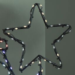 Samuel Alexander 58cm x 52cm FlexiBrights Penguin with Star & 221 Multi-Coloured LEDs - Size: 58 cm x 52 cm - thumbnail 5