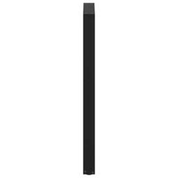 Berkfield Home Coffee Table Legs U-Shaped 2 pcs Black 60x(110-111) cm Steel - thumbnail 6