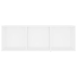 Berkfield Home TV Cabinets 4 pcs White 107x35x37 cm Engineered Wood - Size: 107 x 35 x 37 cm - thumbnail 5