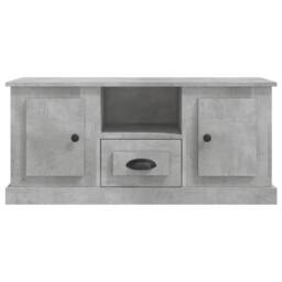 Berkfield Home TV Cabinet Concrete Grey 100x35.5x45 cm Engineered Wood - thumbnail 6