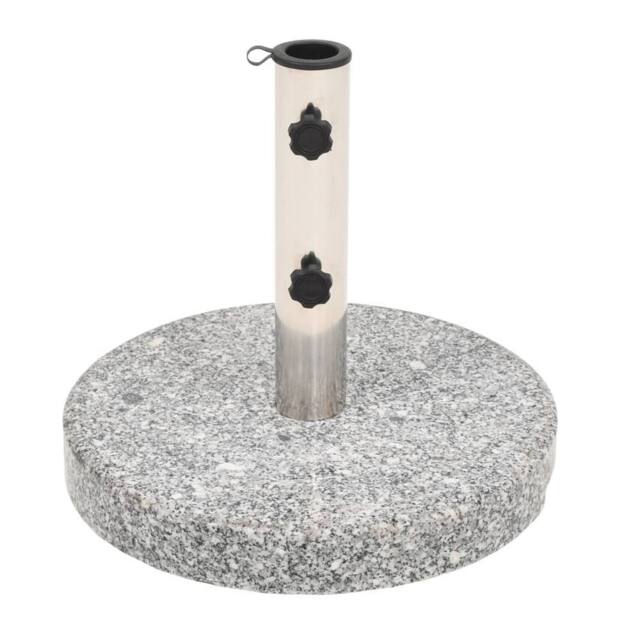 Berkfield Home Parasol Base Granite Round 20 kg in Grey - image 1