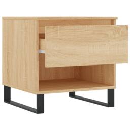 Berkfield Home Coffee Tables 2 pcs Sonoma Oak 50x46x50 cm Engineered Wood in Light Oak - Size: 50 x 46 x 50 cm - thumbnail 7
