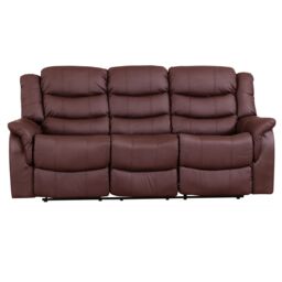 Artemis Home Almeira 3 Seat Recliner Sofa in Burgundy - thumbnail 2
