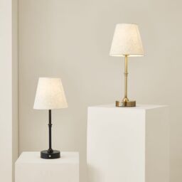 ValueLights Lowe Rechargeable LED Portable Touch Table Lamp in Gold - thumbnail 6