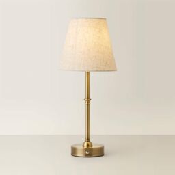 ValueLights Lowe Rechargeable LED Portable Touch Table Lamp in Gold - thumbnail 3