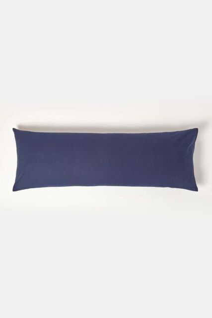 Homescapes Egyptian Cotton Housewife Body Pillowcase 200 TC in Navy - image 1
