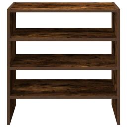Berkfield Home Shoe Racks 2 pcs Stackable Smoked Oak 60x30x30.5 cm in Brown - thumbnail 4