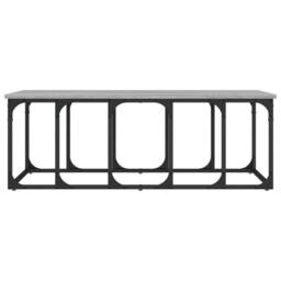Berkfield Home Coffee Table Grey Sonoma 100x50x35.5 cm Engineered Wood - thumbnail 4