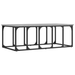 Berkfield Home Coffee Table Grey Sonoma 100x50x35.5 cm Engineered Wood - thumbnail 1