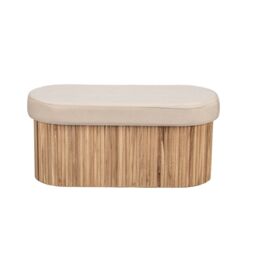 Nordlys Scandinavian Design Bench with Storage in Beige - thumbnail 7