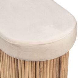 Nordlys Scandinavian Design Bench with Storage in Beige - thumbnail 6