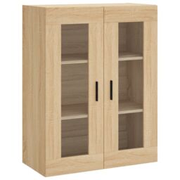 Berkfield Home Wall Mounted Cabinets 2 pcs Sonoma Oak Engineered Wood in Brown - thumbnail 5