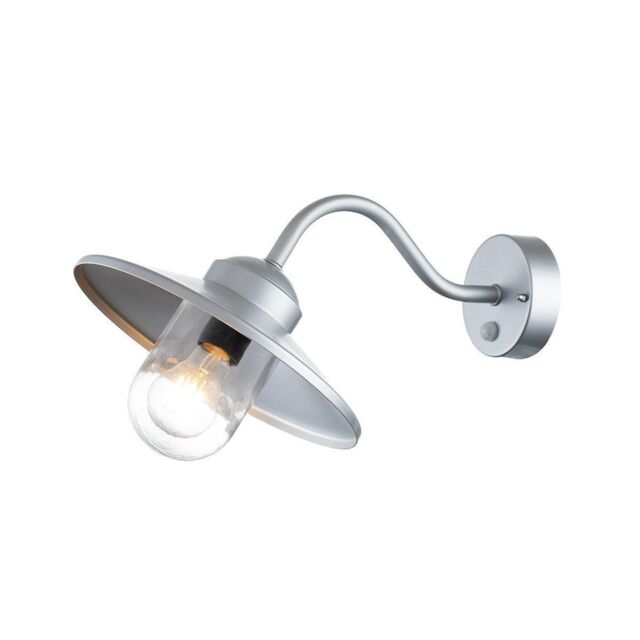 Netlighting Klampenborg Outdoor Dome Wall Lamp Silver IP44 - image 1