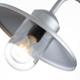 Netlighting Klampenborg Outdoor Dome Wall Lamp Silver IP44 - thumbnail 2