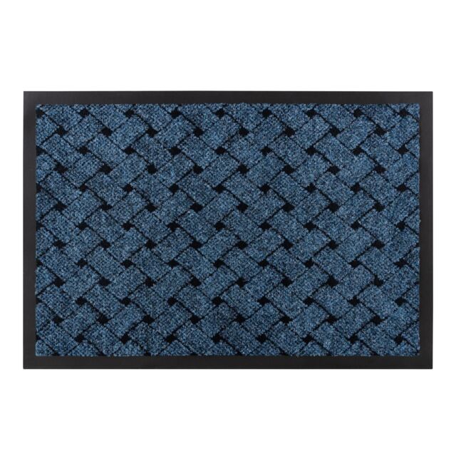 RugsX Antislip Vectra Doormat in Blue - Size: 40 cm x 60 cm - image 1