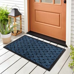 RugsX Antislip Vectra Doormat in Blue - Size: 40 cm x 60 cm - thumbnail 2