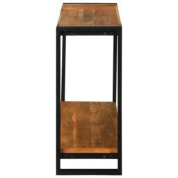 Berkfield Home Console Tables Brown 120 x 33 x 75 cm Solid acacia wood - thumbnail 4