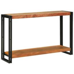 Berkfield Home Console Tables Brown 120 x 33 x 75 cm Solid acacia wood - thumbnail 2