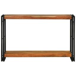 Berkfield Home Console Tables Brown 120 x 33 x 75 cm Solid acacia wood - thumbnail 3