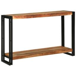Berkfield Home Console Tables Brown 120 x 33 x 75 cm Solid acacia wood - thumbnail 1